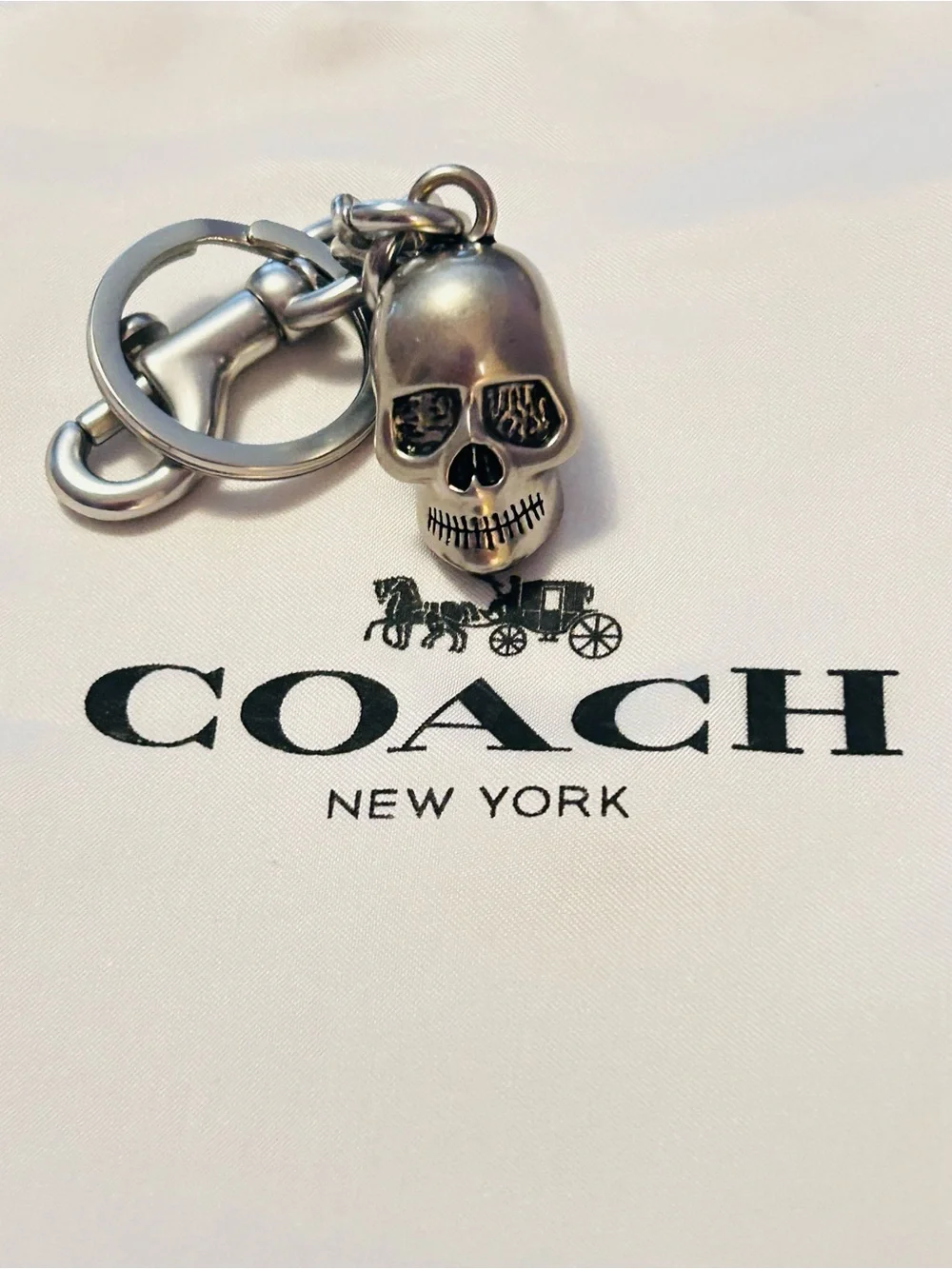 NWOT EXTREMELY RARE Coach Skull Bag Charm/ Keychain
